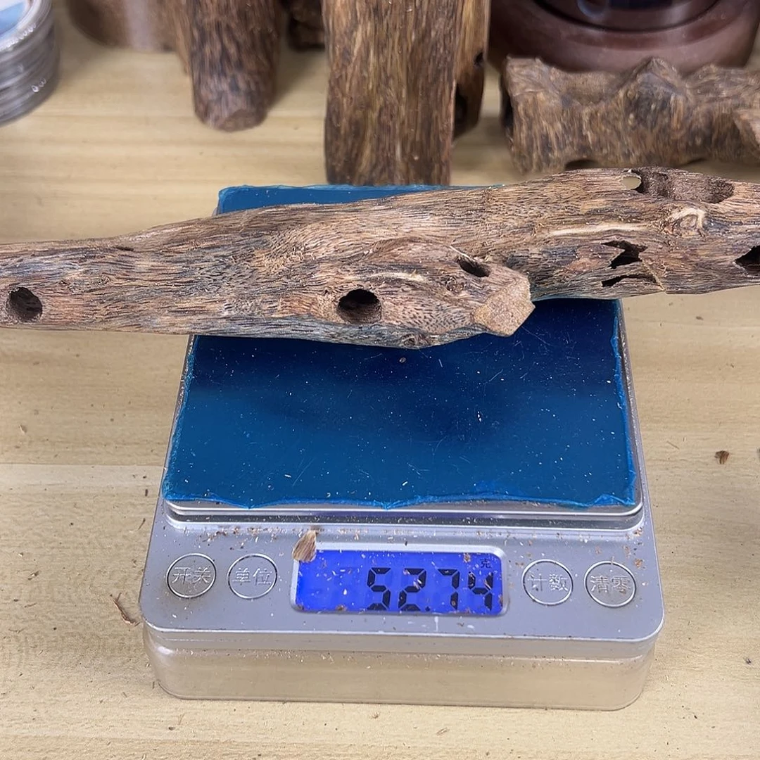 香料绿奇楠虫漏52克白棋