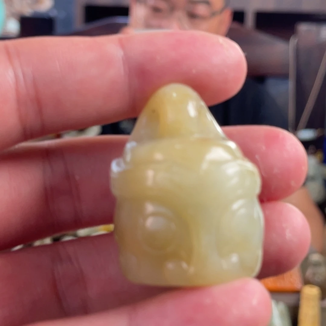 淡***哥和田玉未镶嵌挂件