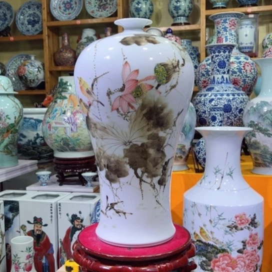 摆件景德镇陶瓷花瓶摆件