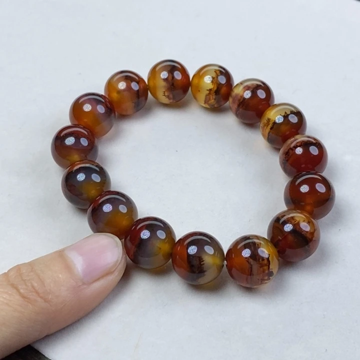 玛瑙/玉髓手链合金B****敏