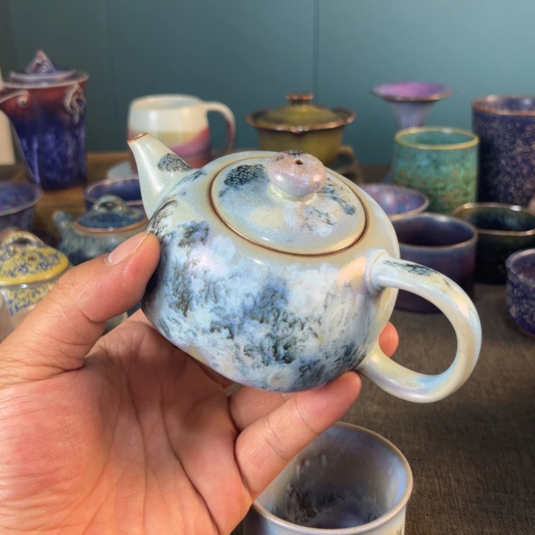 壶旗**胜神垕钧瓷原矿釉发色