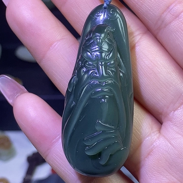 和田玉未镶嵌挂件