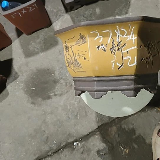 紫砂茶叶罐宜兴花盆