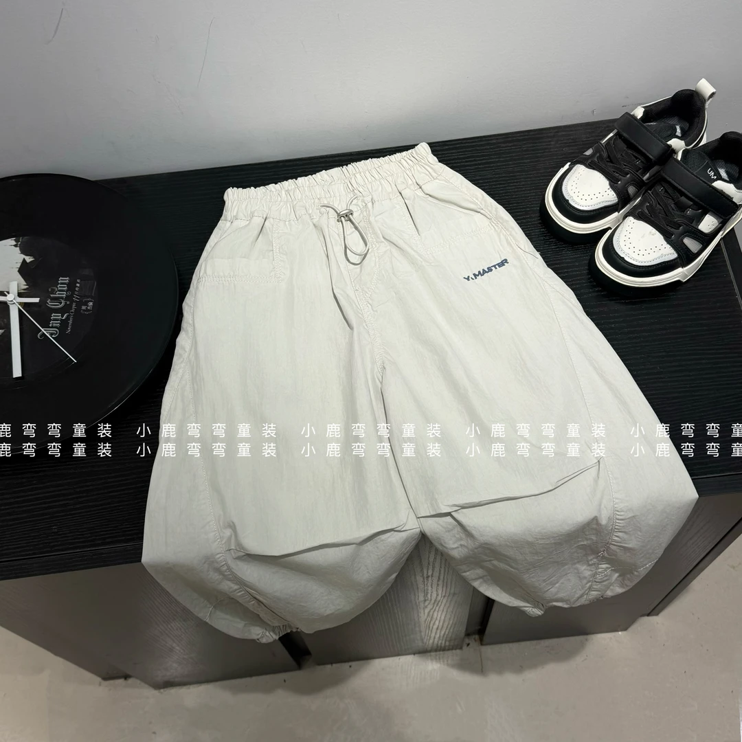 X2531男童2025新款MASTER夏季刺绣速干裤