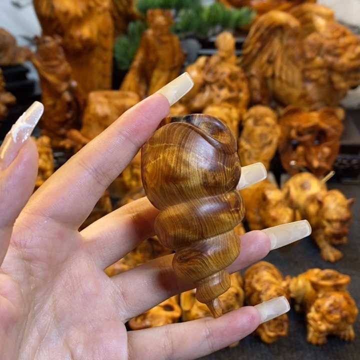 柏木海螺手把件手把件