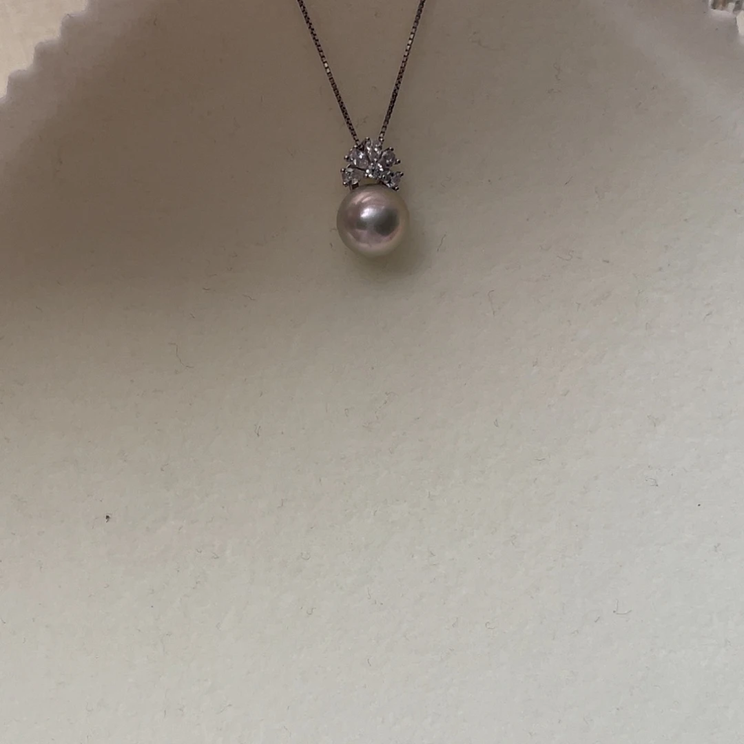 银S925镶嵌颈饰海水珍珠