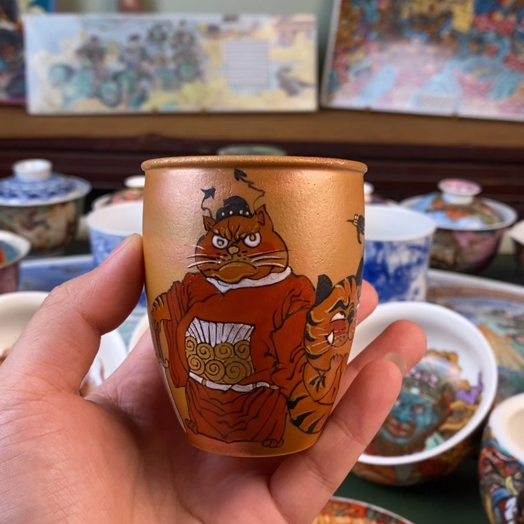 纯手工手绘陶瓷杯