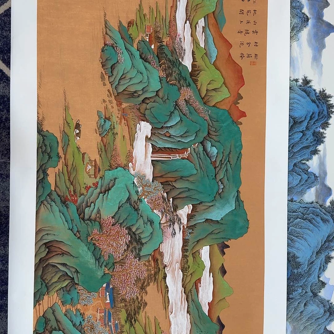 用***8国画国画作品山水花鸟