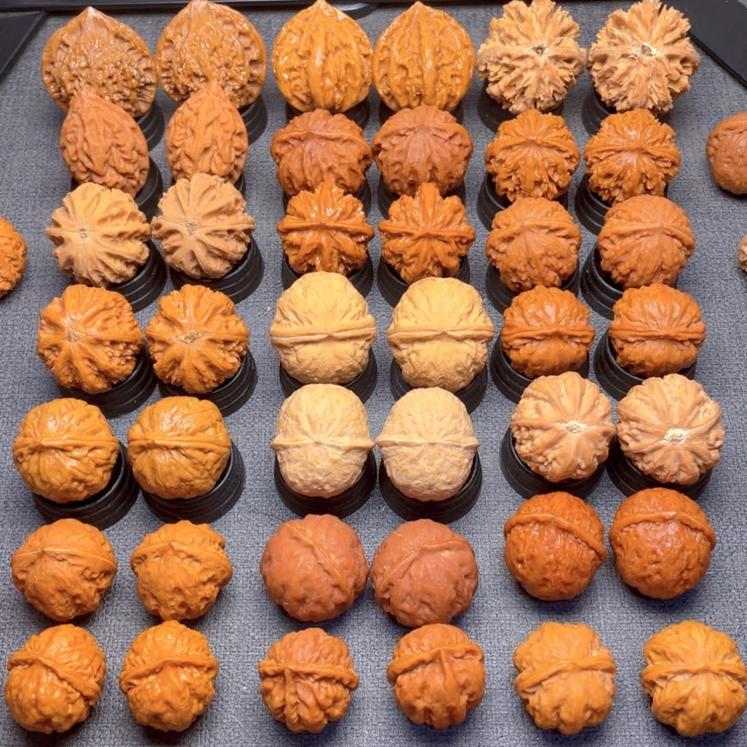 仙***掌核桃文玩把件小布袋