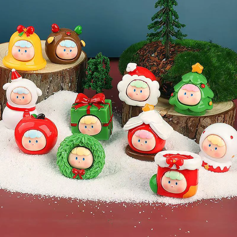 pupu圣诞狂欢系列潮玩手办公仔摆件玩
