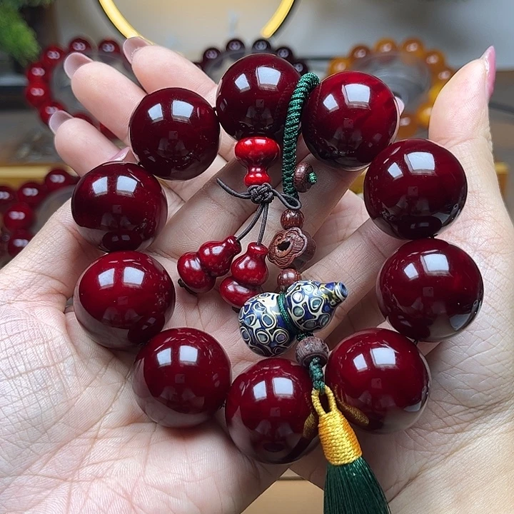 黄***绝贝壳杉（血龙木）手串/手链