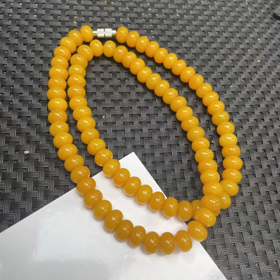 【大喜儿】黄色8m算盘项链-1WQ1231