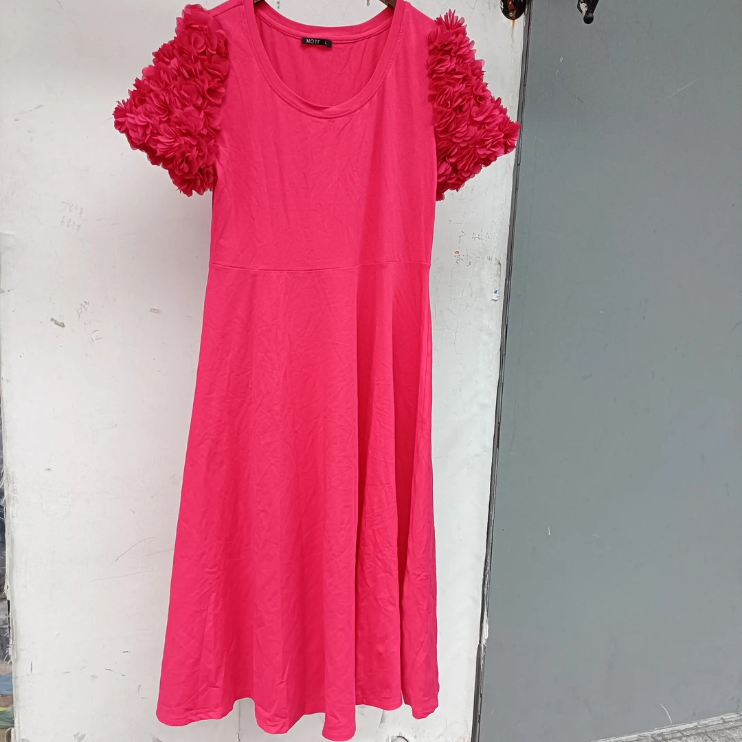 夏季高端度假大摆红色波西米亚风格海边长款沙滩裙