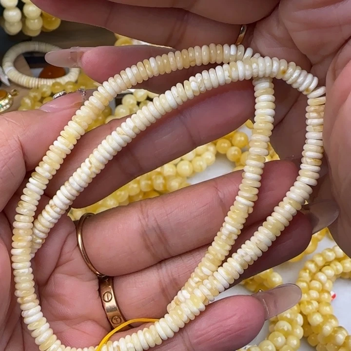 手链蜜蜡未镶嵌白蜡隔片药片