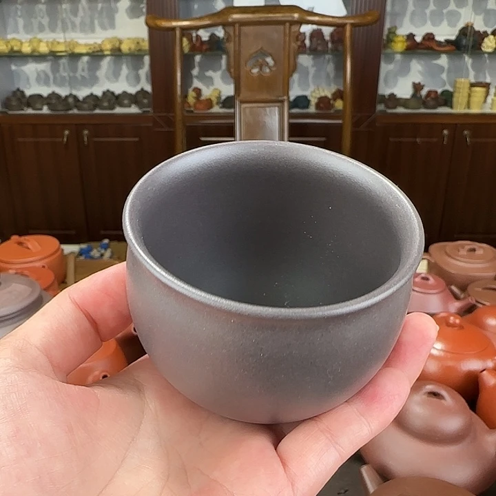 茶壶紫砂圆融杯天青