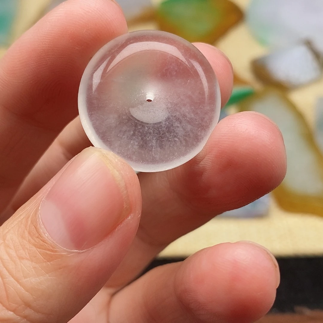 石英质玉颈饰未镶嵌平安扣随机发货