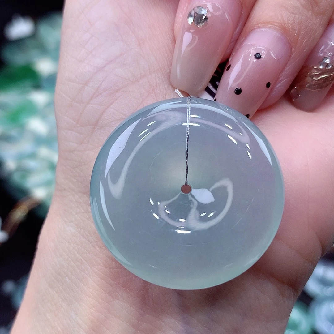 颈饰未镶嵌翡翠编号33尺寸30.8-7.7