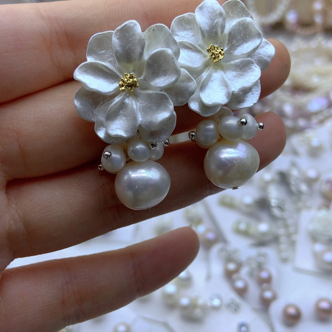 未镶嵌耳饰淡水珍珠