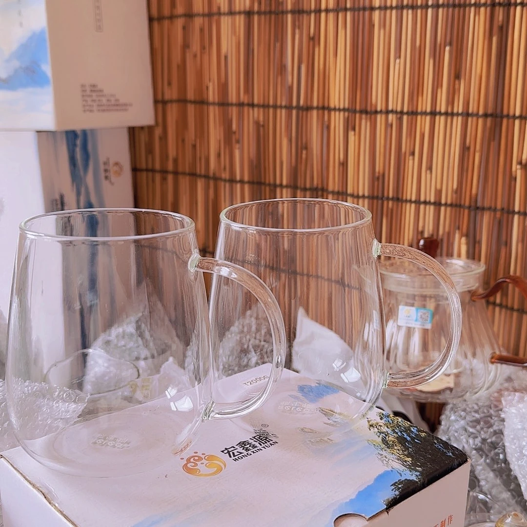 高硼硅玻璃茶水分离瑕疵物水杯