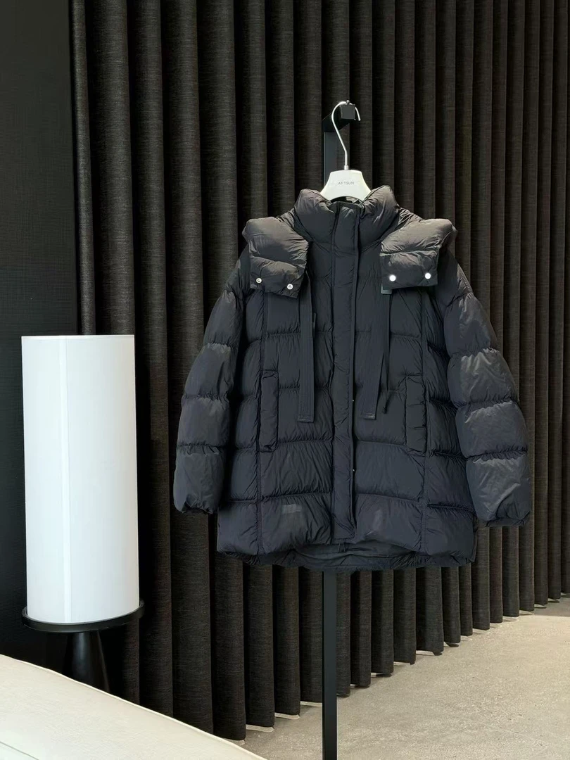 【张小张专属】帽子是棉冬季连帽百搭通勤洋气白鸭绒连帽羽绒服807