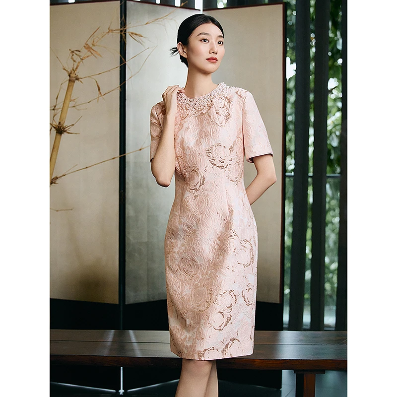 Song of Song歌中歌气质复古中长款日常中国风连衣裙5C65205106