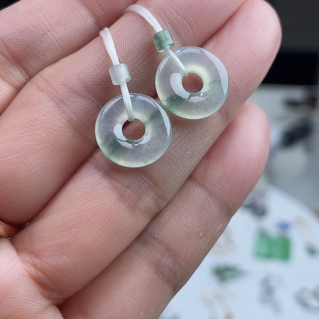 翡翠未镶嵌耳饰111111