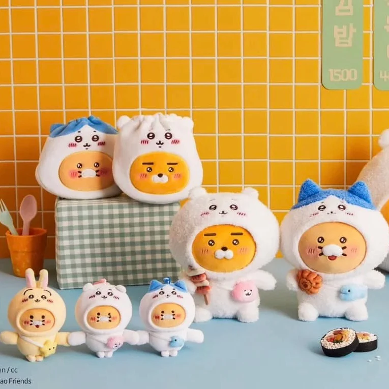 chiikawa韩国联名kaokao抱枕 抽绳袋 手办玩偶 挂件 下单不退
