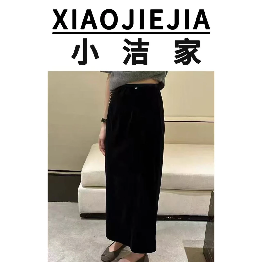 【小洁家】6203 金丝绒半身裙