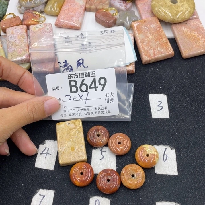 硅化珊瑚（珊瑚玉）颈饰合金清**袖