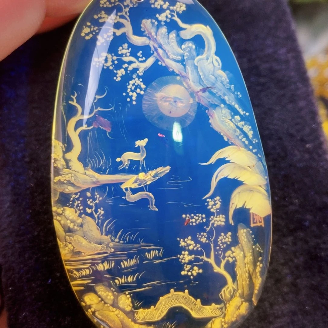 【闪购商品】琥珀（花珀）吊坠(不含链)未镶嵌