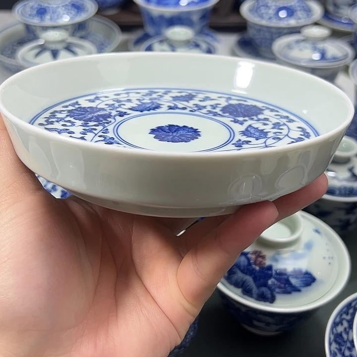 微瑕柴窑景德镇纯手工手绘