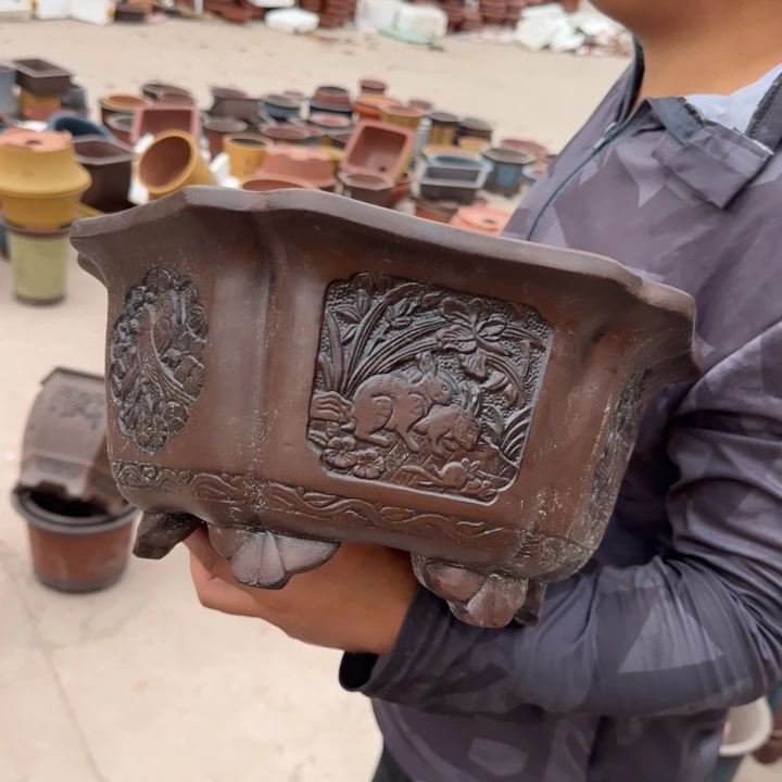 紫砂花盆瑕疵和瑕疵