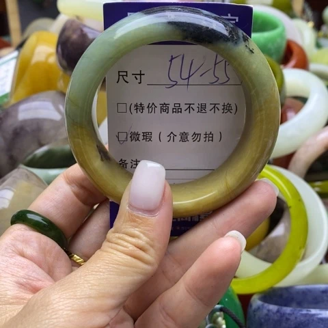 未镶嵌蛇纹石玉手镯