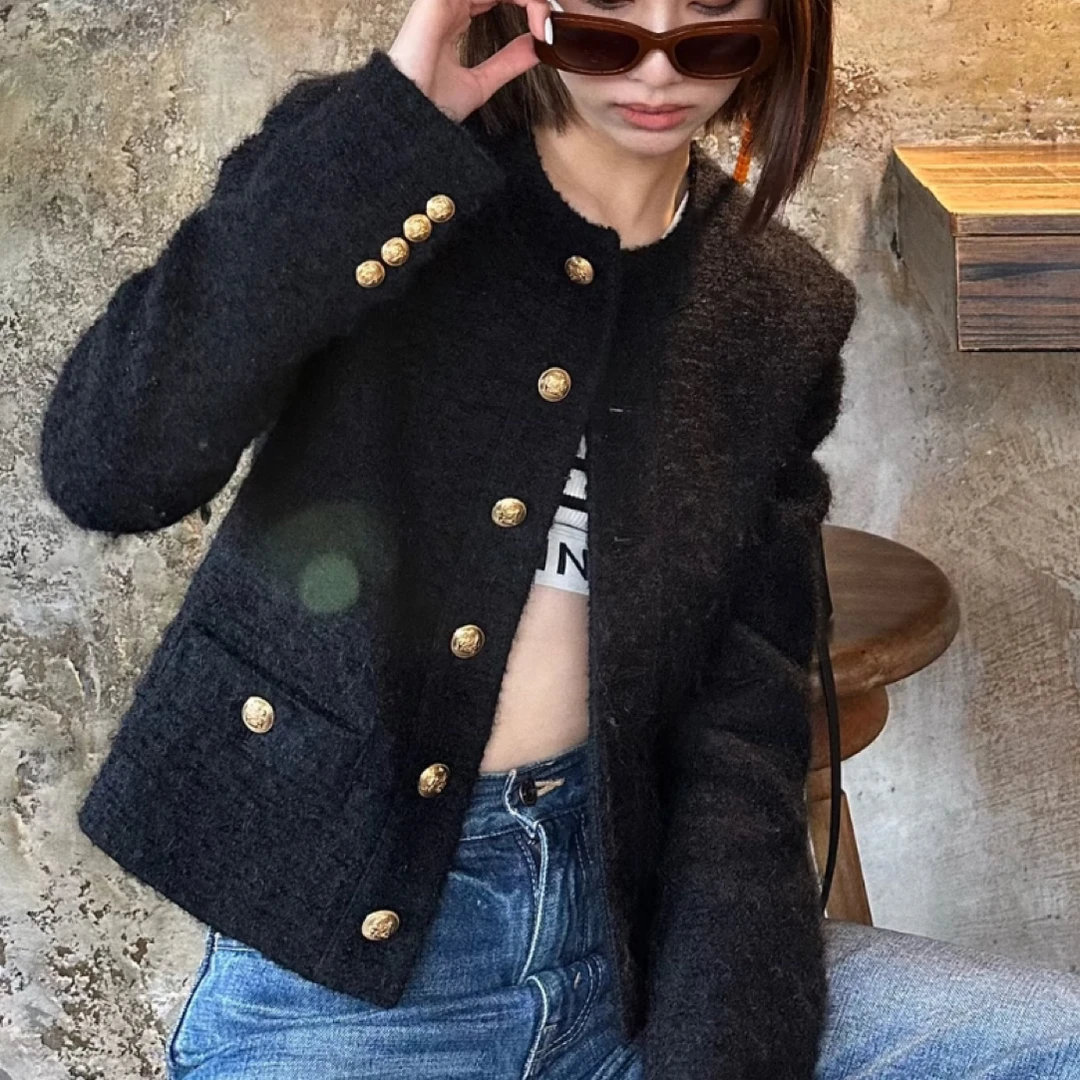 99新 Celine/思琳 34码/celine赛琳金扣外套/99新
