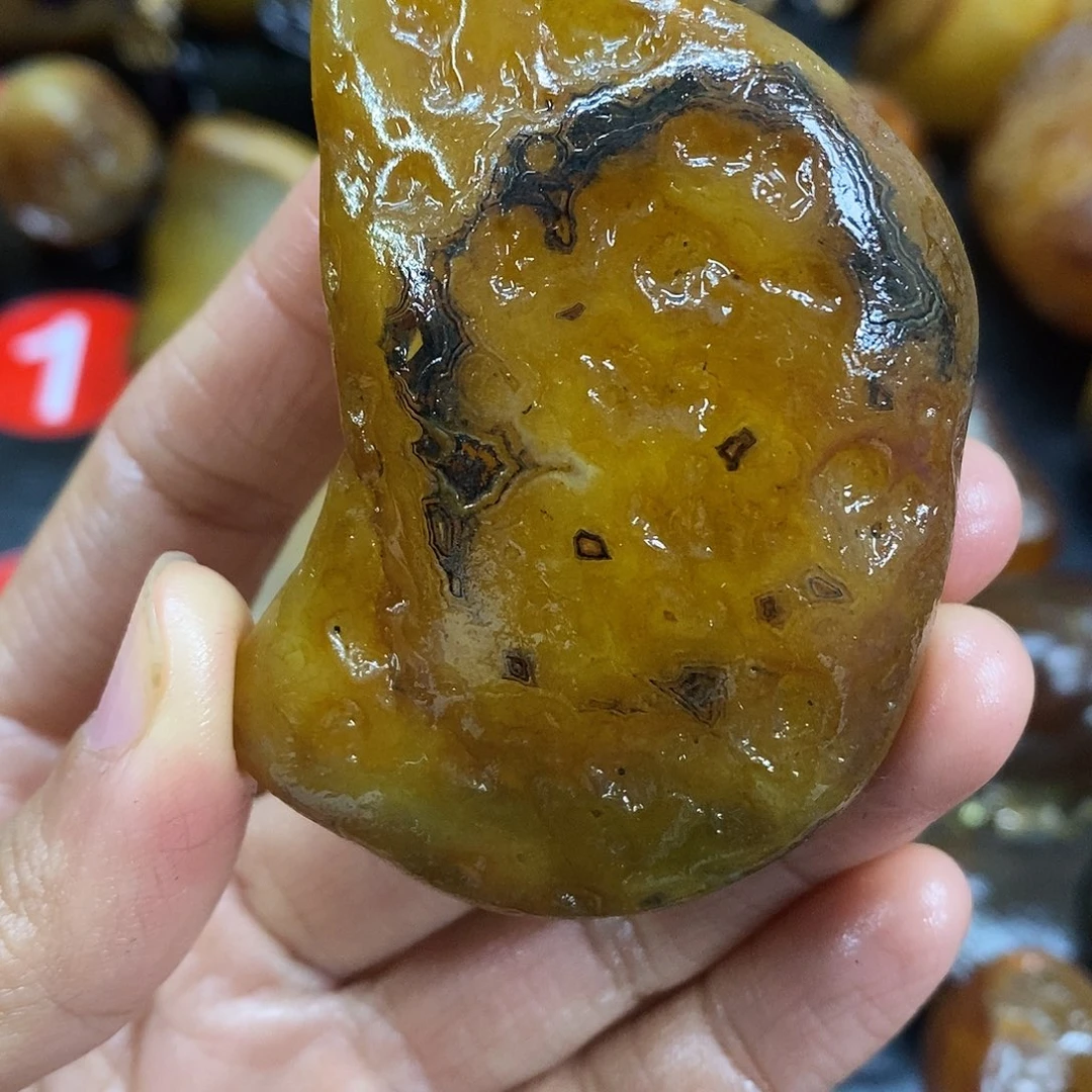 玛瑙/玉髓未镶嵌手把件