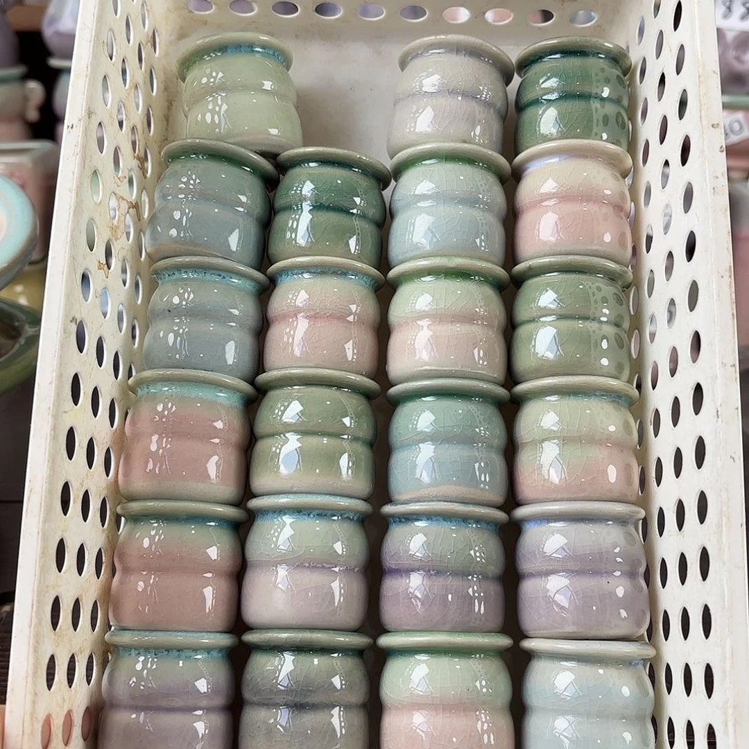 陶瓷量货/口2.5高4深浅搭配发6个