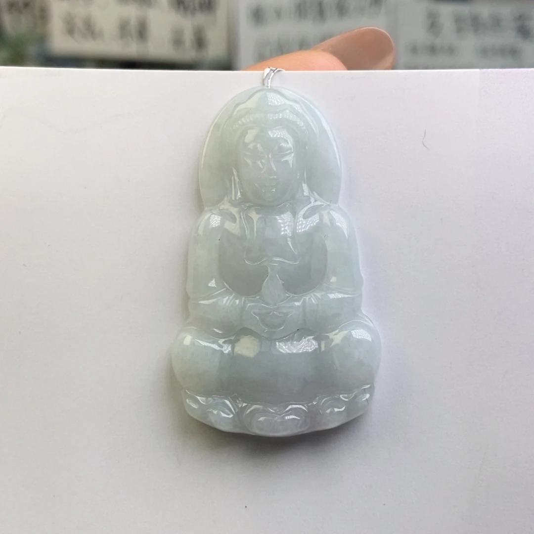 翡翠颈饰未镶嵌观音