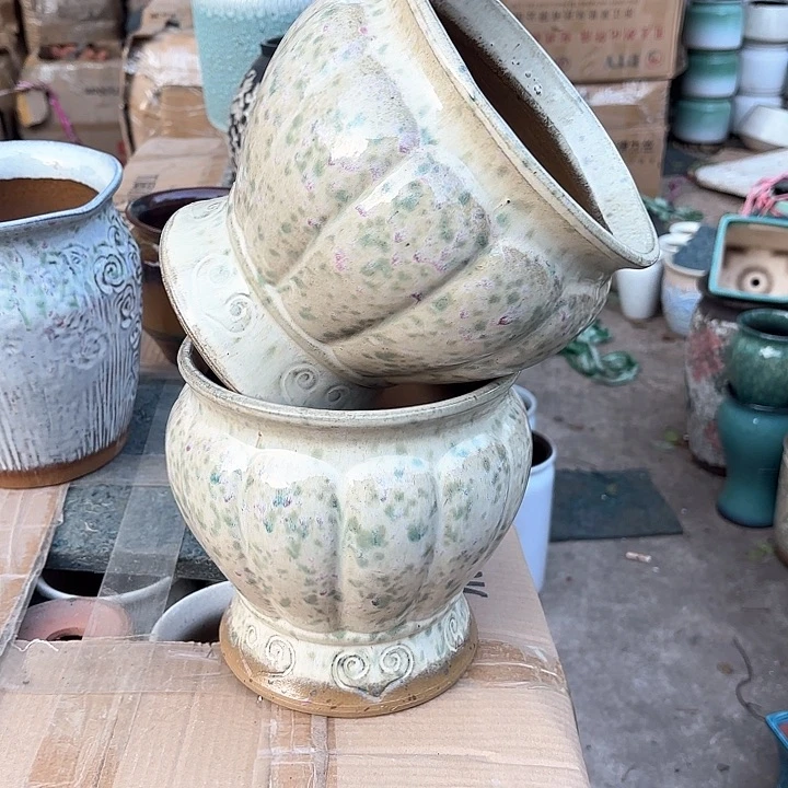 紫砂茶碗精品南瓜两个口径19高度19