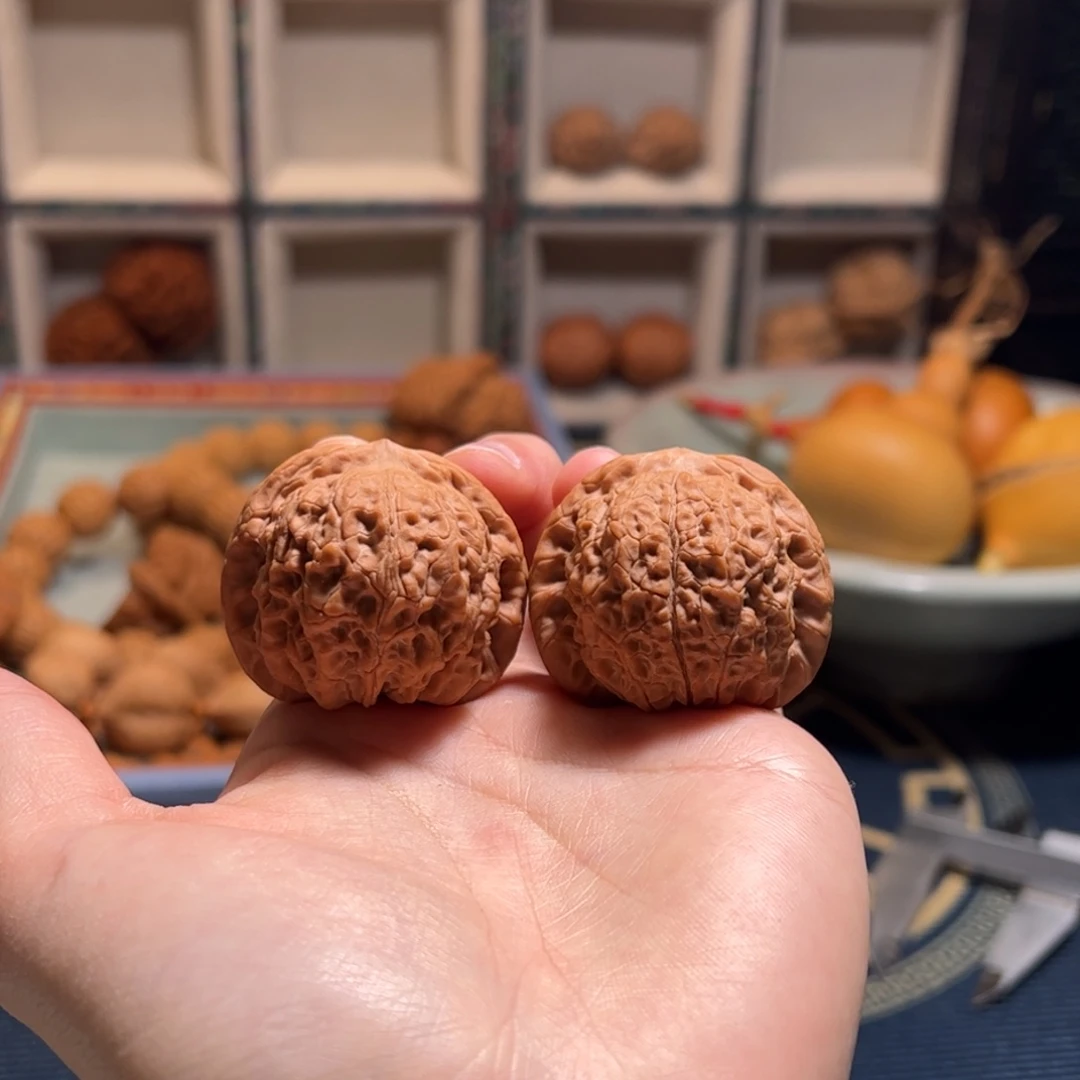 桃核把件38尺全品血麒麟