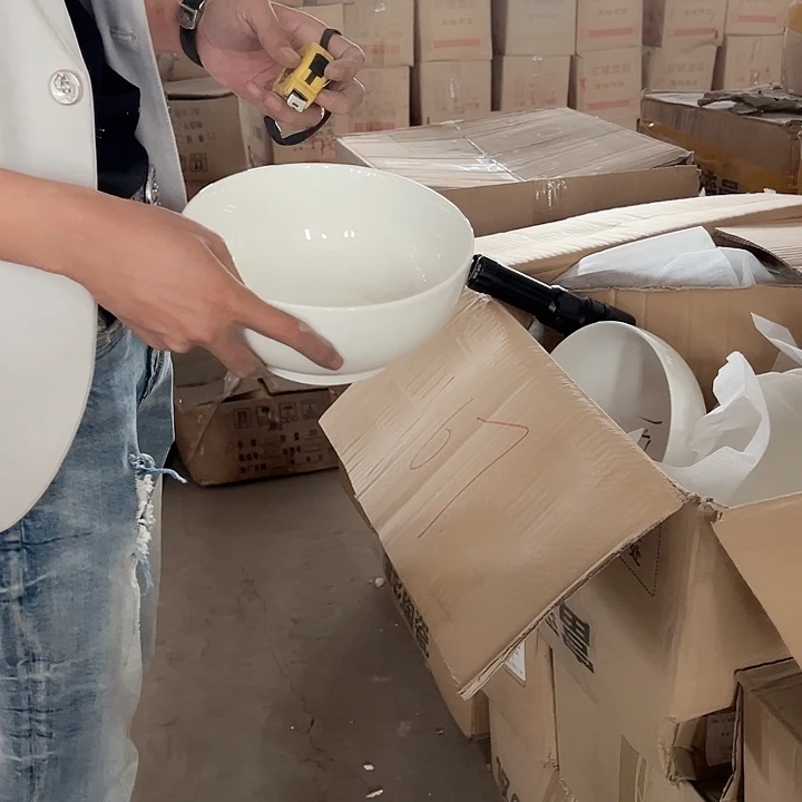 瓷纯白大汤碗2只哈哈哈哈哈哈