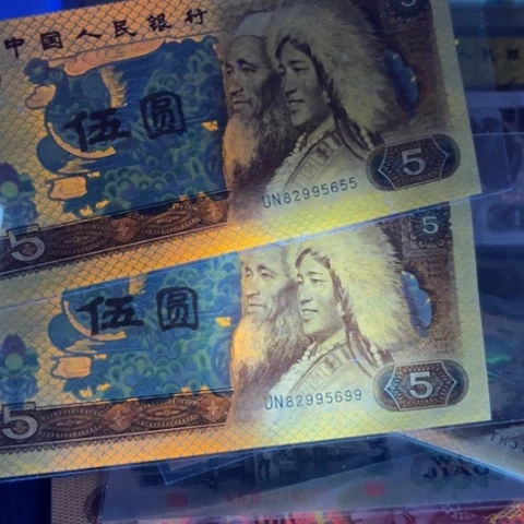 第四版人民币金光蓝鹤王805