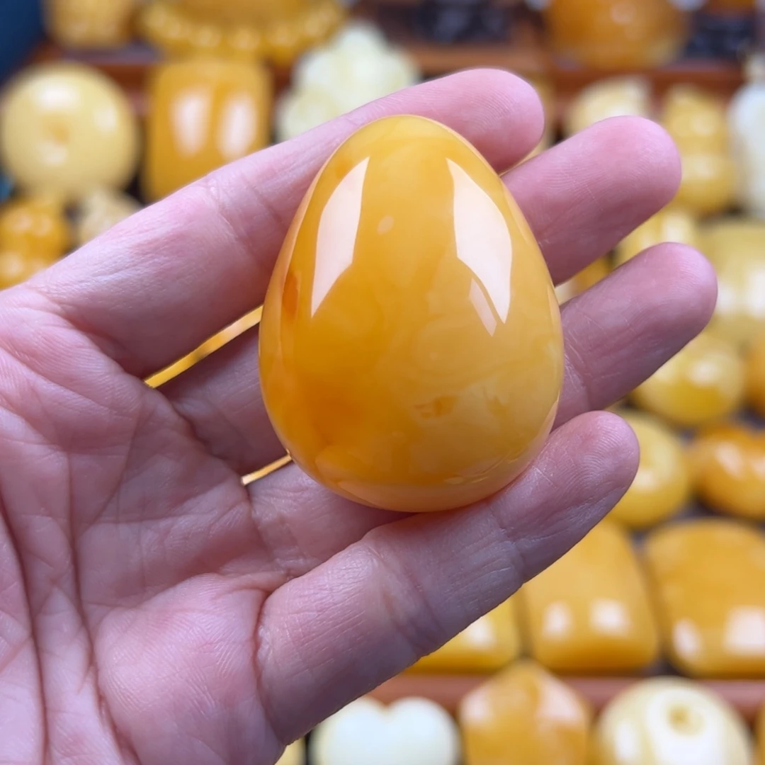 琥珀颈饰未镶嵌纯天然琥珀蜜蜡无优化
