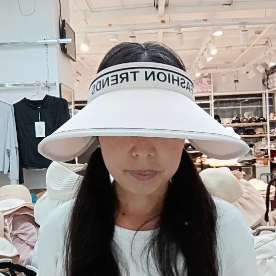 涤纶（聚酯纤维）英文字母空顶帽粉色