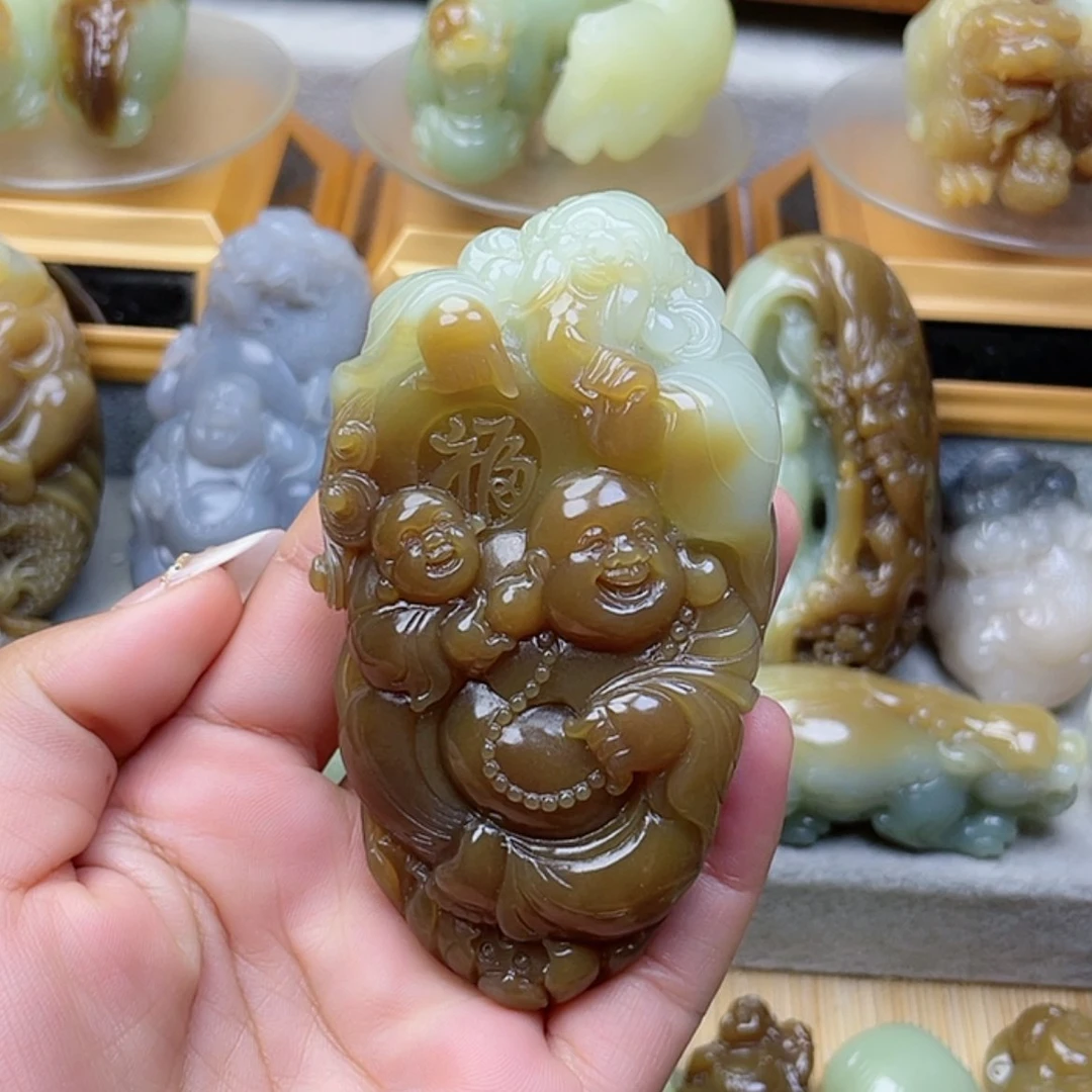 【闪购商品】未镶嵌和田玉挂件大**金