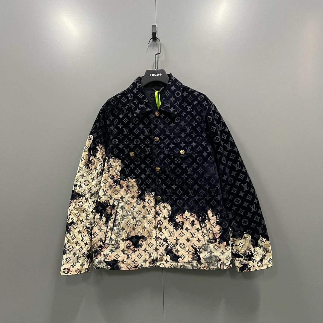 95新 LouisVuitton/路易威登 q 219  lv 火烧云印花夹克外套 48码