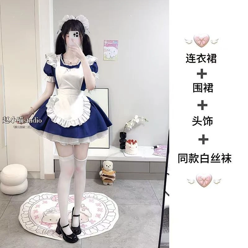2025新款【天使女仆】高品质萌妹cos连衣裙Llolita短款爆款套装