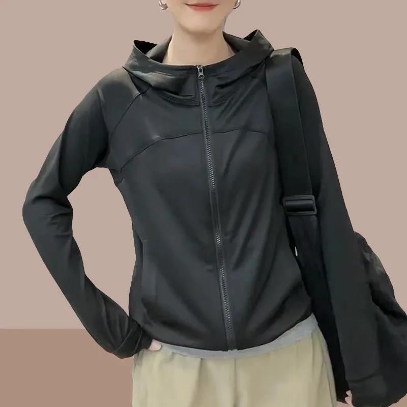 2025年夏季新款薄款防晒衣女款外套防晒服户外防晒衫女士连帽小众