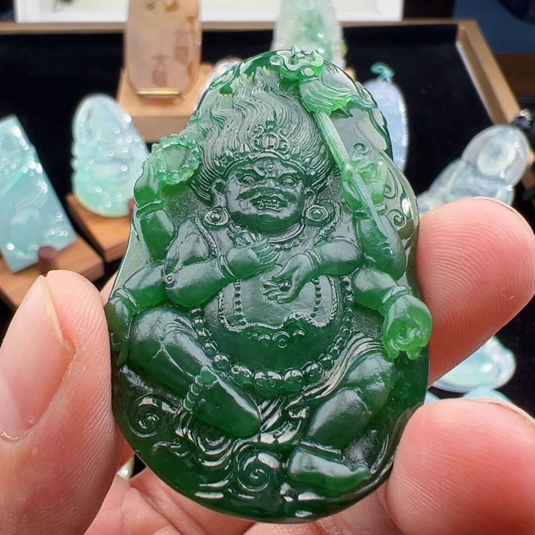 翡翠未镶嵌颈饰天然缅甸翡翠吊坠