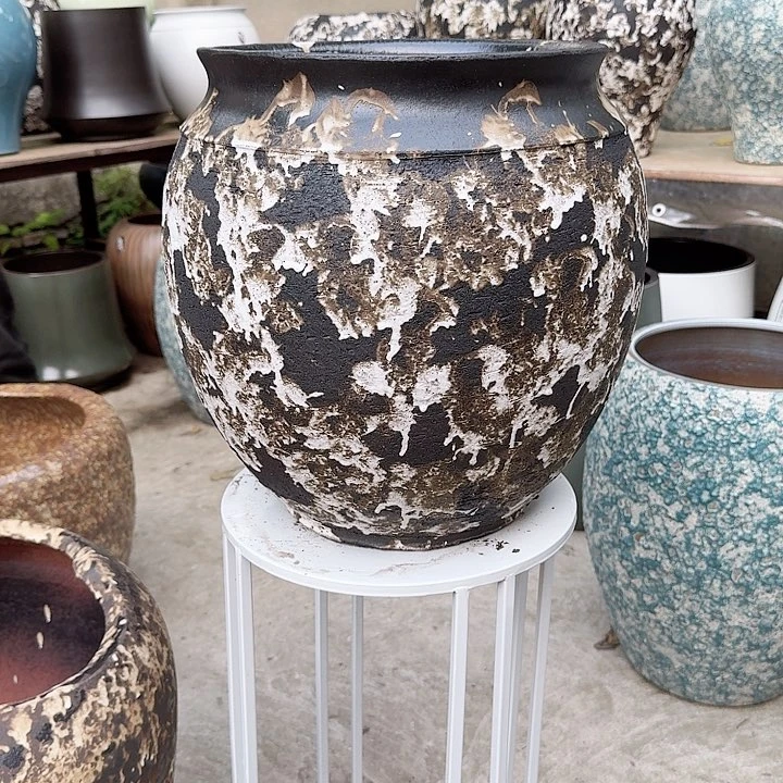 紫砂花盆高度37口径30