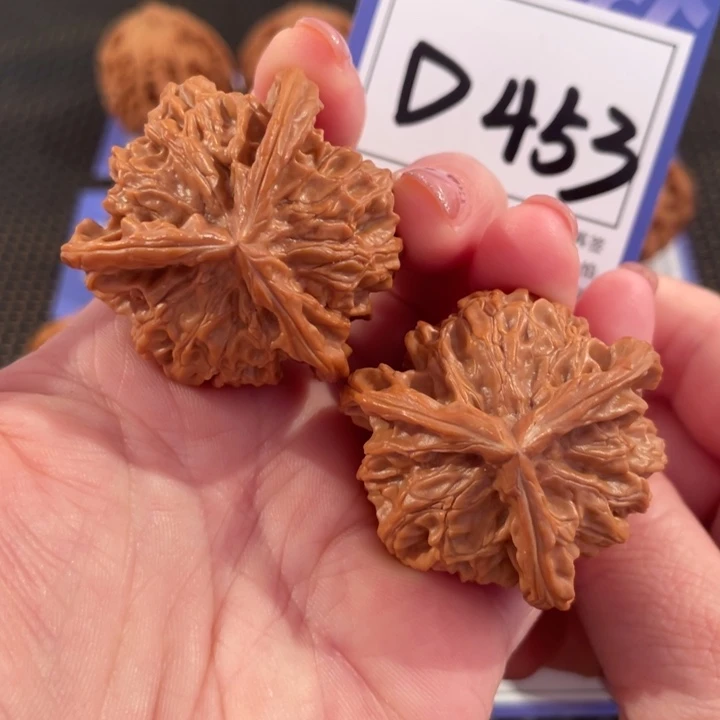 把件文玩核桃D453盘山三棱40